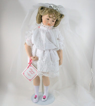 The Hamilton Collection &quot;Playing Bride&quot; Doll 17&quot; Porcelain Outfit Papers NIB - £13.58 GBP