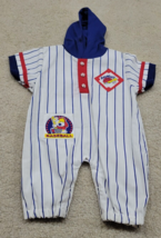 Vintage 90s Catton Candy Size 6-9 Months 1 Piece Outfit Baby Boy Baseball - £23.25 GBP