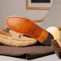 Aubiere Genuine Ostrich Quill Dress tassel Loafers Orix image 10