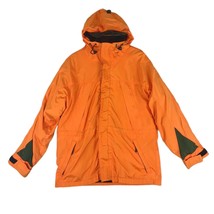 GAP Men's S Double Winter Snow Ski Jacket w/ Removable Inner Coat & Hood Orange - $43.54