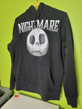 Disney Nightmare Before Christmas Hoodie Pullover Black Jack Skellington Adult M - £30.63 GBP