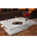 Coffee Table 3 Tiers High Gloss White - £215.54 GBP