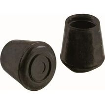 Furniture Leg Tip, Rubber, Round, Black (2-PACK) Shepherd Hardware 9226 - $0.99