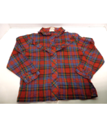 Vintage Baby Girls Pony Tail Red Plaid Long Sleeve Shirt Size 3T Holiday... - £11.67 GBP