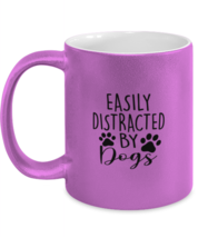 Dog Mugs Easily Distracted By Dogs Pink-M-Mug  - £14.11 GBP