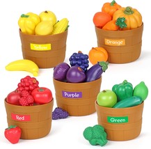 Learning Resources Farmer&#39;S Market Color Sorting Set - Play Food For Kids, - $50.65 CAD