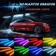 4 x LED Strip Lights POSSBAY 36 LED Car Atmosphere Light Interior Lights Footwel - £33.18 GBP