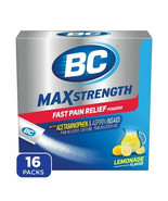 BC MAX Strength Fast Pain Relief Powder, Lemonade Flavor, 16 pc Exp 2025 - £11.42 GBP