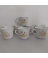 Corelle Corning Cups Spring Meadow Expressions Wild Flowers Set of 8 Vin... - $66.10 CAD