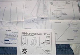 Classic Star Wars Movies Imperial Shuttle Blueprints 1984, UNUSED NEW - £11.55 GBP