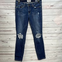 FRAME Denim Le Skinny De Jeanne Jeans Walgrove Size 28 Distressed Stretch - £41.94 GBP