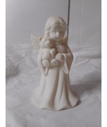 Jade White Porcelain Angel Holding Teddy Bear Dinner Bell Home Trends 4 ... - £6.91 GBP