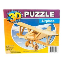 3D Wood Puzzle Airplane Childrens Educational Model  NEW - £8.59 GBP