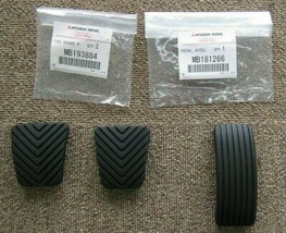 Mitsubishi Genuine OEM Lancer EVO5 EVO6 Cover Pedal Rubber Set MB181266 MB193884 - £25.69 GBP