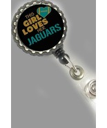 This girl loves her jaguars work badge ID holder retractable reel nurse ... - $5.55
