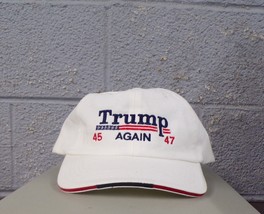 TRUMP AGAIN 45 47 Adjustable Embroidered Ball Cap Hat Ultra MAGA Donald New - £17.68 GBP