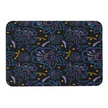 Mondxflaur Floral Non Slip Bathroom Mat for Shower Quick Dry Diatom Mud Rugs - £15.12 GBP