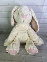 Pier 1 One Imports Off White Cream Easter Bunny Rabbit Plush Stuffed Animal Toy - £41.55 GBP