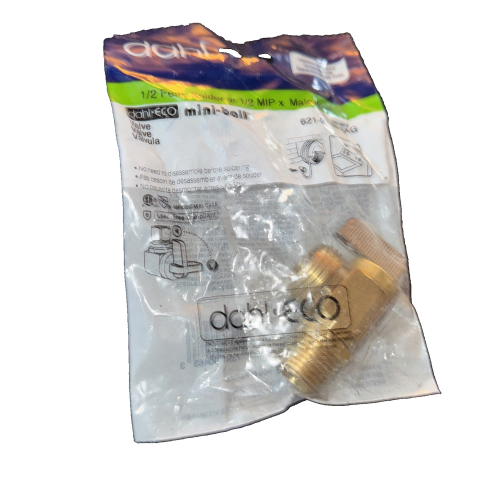 1/2&quot; Female Solder/MIP x Male Hose &amp; Boiler Drain Valve - $3.57