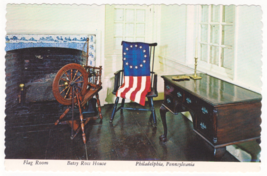 Vtg Postcard-Betsy Ross House-Flag Room-Philadelphia PA-Old Glory-4x6-PA1 - £5.29 GBP