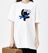 High Quality Cat T-Shirt •  100% Cotton T-Shirt • Plus Size Unisex T-Shirt - £25.57 GBP