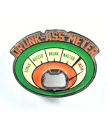 Vintage BELT BUCKLE Funny DRUNKAS$ Meter Beer BOTTLE OPENER Novelty - $556.56 MXN