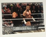 Triple H Vs Roman Reigns Trading Card WWE Wrestling #14 - £1.54 GBP