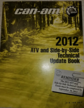 2012 BRP Can-Am ATV & Side By Side Technical Update Book 219100553 Manual OEM - $13.34