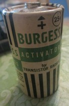 Vintage Burgess Activator D 1.5 V Batteries Transistor Radio Rare Green - £11.18 GBP