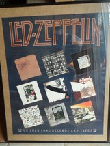 LED ZEPPELIN Swan Song Records 1980&#39;s Poster US Printing Of 9 Albums 67*53 cm VG - £51.83 GBP
