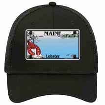 Maine Lobster Blank Novelty Black Mesh License Plate Hat - £23.17 GBP