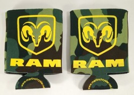 RAM LOGO CAMO Koozies 2 Camouflage 12oz Neoprene Bottle Insulator Can Co... - £6.71 GBP