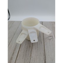 Vintage Tupperware 3 Piece Nesting Hanging Measuring Cups White - £11.99 GBP