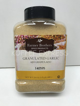 Garlic  Granulated (1 bottle/1.5 lb) - Farmer Brothers - #140595  - $22.00