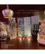 12 Days of Christmas Party Invites | Reuse as Aesthetic Bookmark | Cat B... - $2.06 CAD