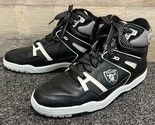 Starter Eastport Oakland Raiders NFL Black High Top Sneakers Mens Size 1... - $290.24