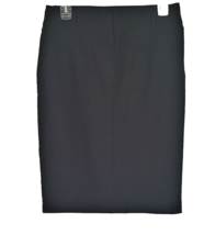 Papaya Women&#39;s Skirt Size 11/12 Pencil Black Knee Length Rayon-Spandex Blend - £11.74 GBP