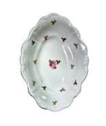 Vintage Johann Haviland Bavaria Germany Oval Vegetable Bowl Rosebud 10.5... - $23.87 CAD