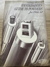 1966- 67 DUPONT HANDLOADERS GUIDE TO POWDERS, RELOADING MANUAL - $202.72 MXN