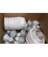 USED [12-Pack] 6&quot; Ceiling Recessed Can Light Baffle Trim Cover, White W/... - $50.97 CAD