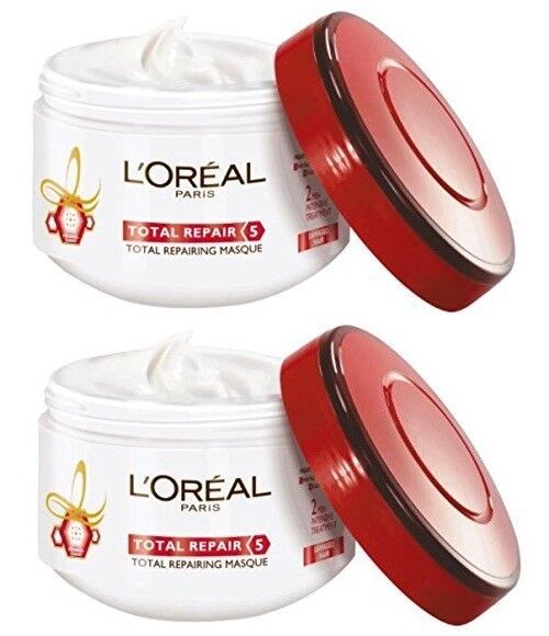 L'Oreal Paris Hair Total Repair 5 Masque, 200g (pack of 2), free shipping world - $53.56