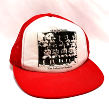 Ladouceur Family Baseball Hat Trucker Mesh Red Hall of Fame Family NY Vintage WH - £66.08 GBP