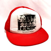 Ladouceur Family Baseball Hat Trucker Mesh Red Hall of Fame Family NY Vintage WH - £64.06 GBP