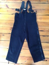 Polartec Cold Weather Black Fleece Liner Pants Overalls Medium Short Reg... - $39.99