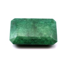 297.8Ct Natural Green Emerald Rectangle Cut Faceted Brazilian Gemstone - $100.57