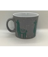  Llama Coffee Cup gray and green - $20.33 CAD