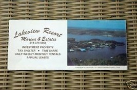 Lakeview Resort Marine &amp; Estates Brochure - $2.50