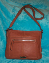 Rosetti Courte Saddle Brown Faux Leather Crossbody Bag -W/ Multi Pockets - £21.25 GBP