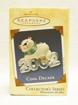 VINTAGE 2002 Hallmark Keepsake Christmas Ornament Cool Decade Polar Bear - $34.64