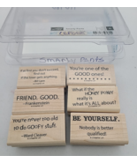 Stampin Up Smarty Pants Funny Sayings Hokey Pokey Rubber Stamps Set - 6 ... - $10.40